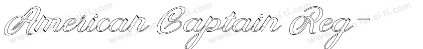 American Captain Reg字体转换